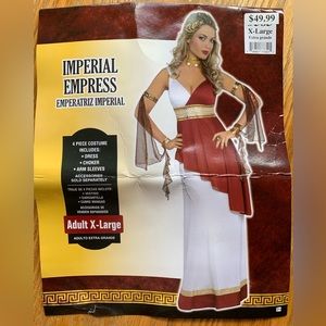 Women’s Imperial Empress Halloween Costume Red White with xtra accessories XL